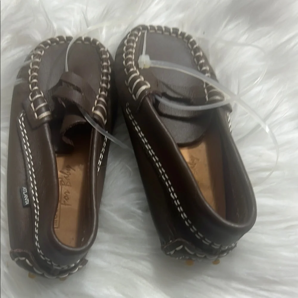 Alanta Moccasin For Babies Size EU 22 US 18-24 Months Brown Leather lining